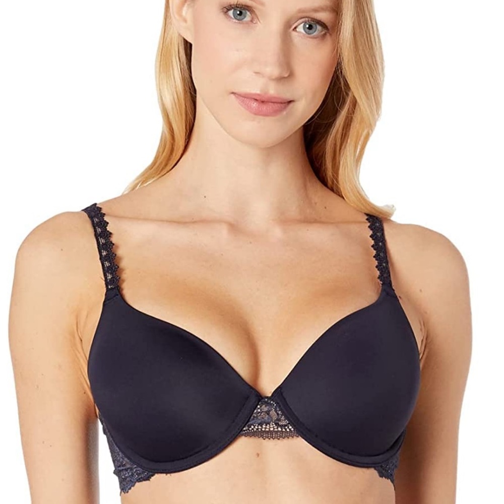 NWT Wacoal Women's Level Up Lace Contour Bra - Night Sky 38DDD
